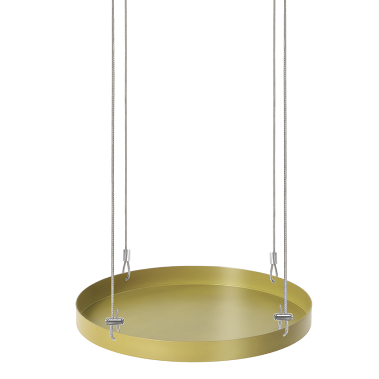 esschert design Rond gouden plantenplateau L