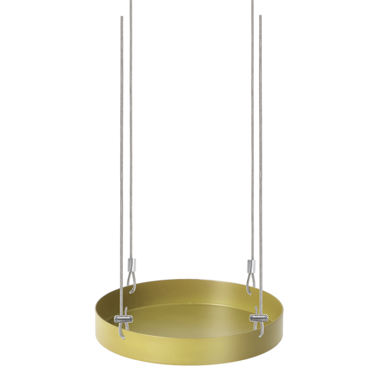 esschert design Rond gouden plantenplateau S