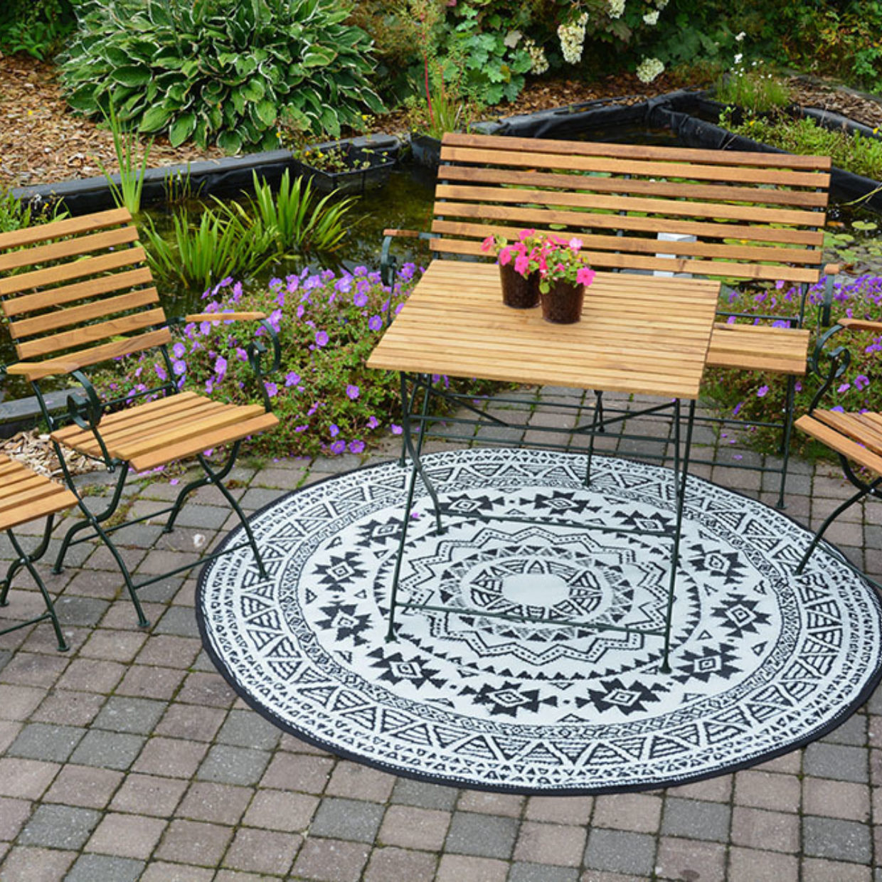 Esschert Design Rond Tuintapijt