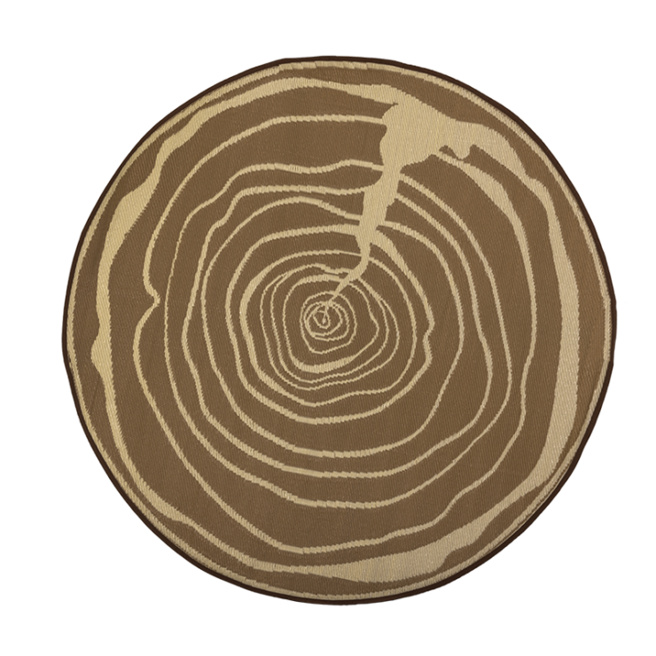 esschert design Rond tuintapijt jaarringen