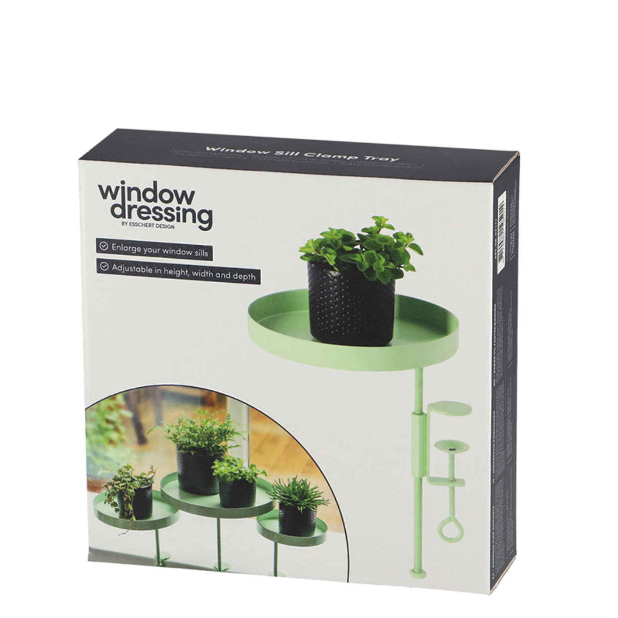 Esschert Design Ronde Groene Vensterbankklem M