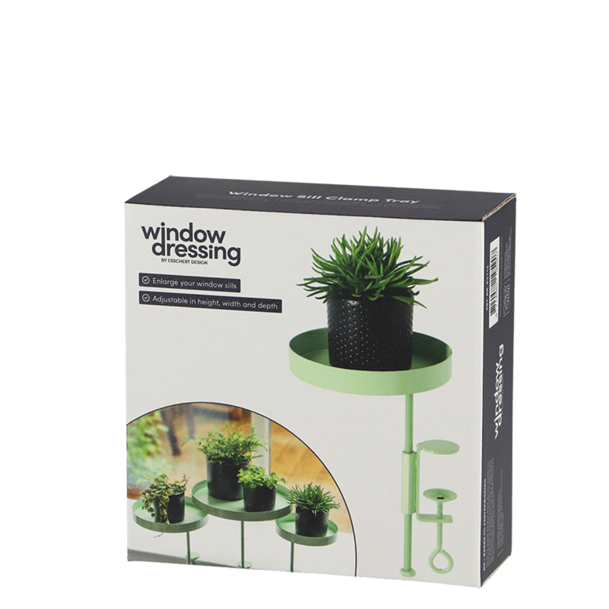 Esschert Design Ronde Groene Vensterbankklem S