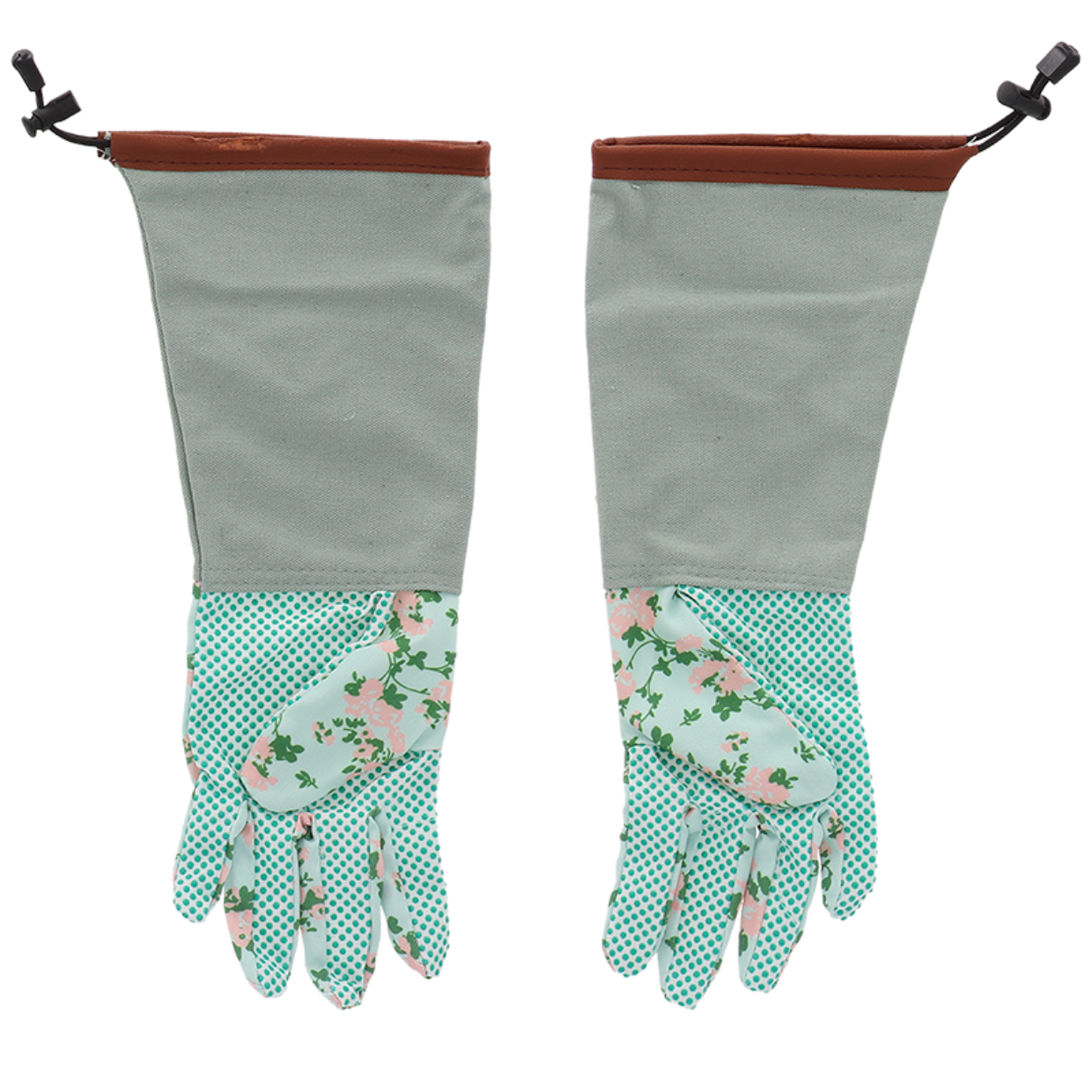 Esschert Design Roosprint/jute Handschoen Lang