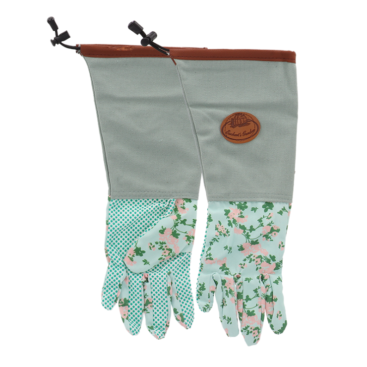 esschert design Roosprint/jute handschoen lang