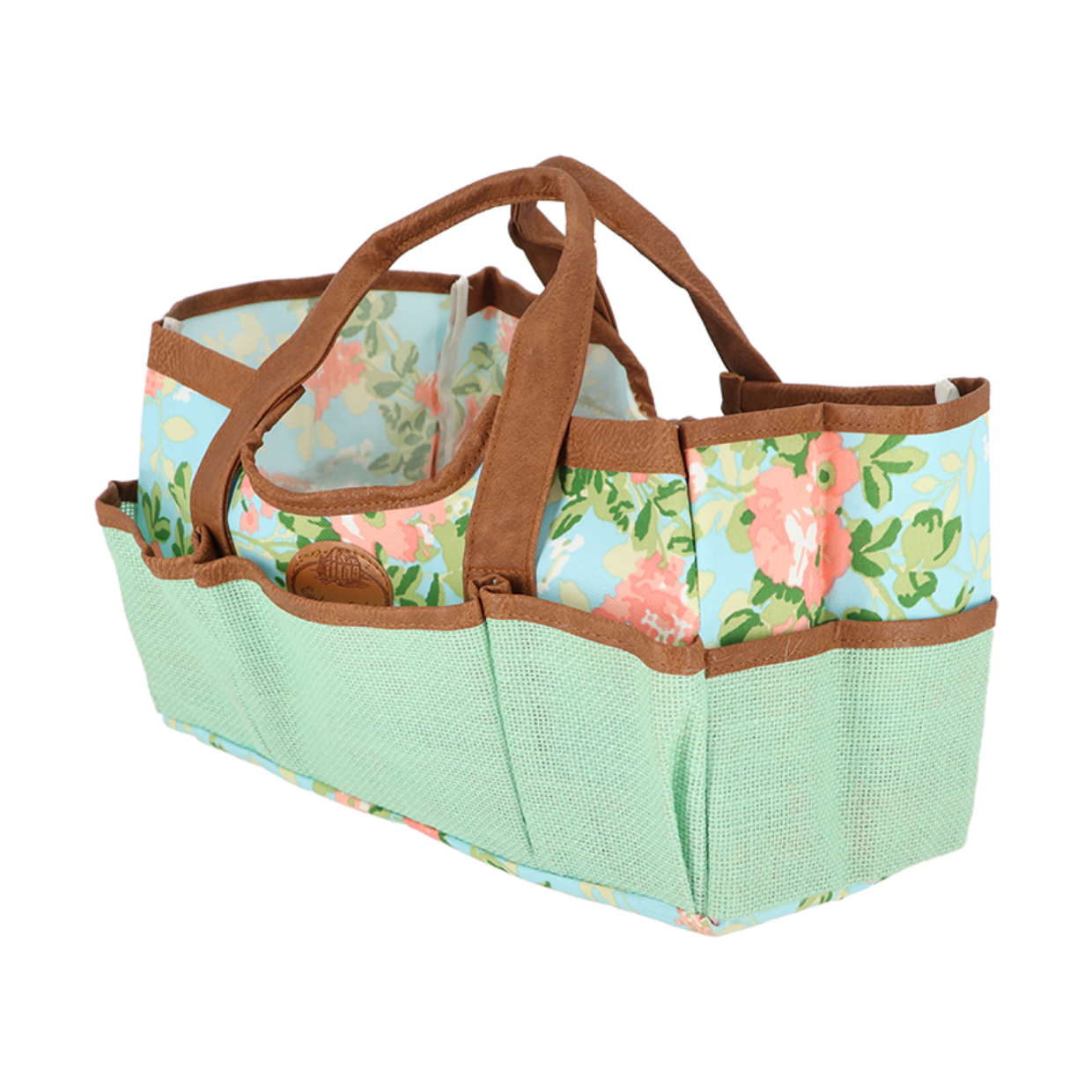 Esschert Design Roosprint/jute Tuingereedschapstas