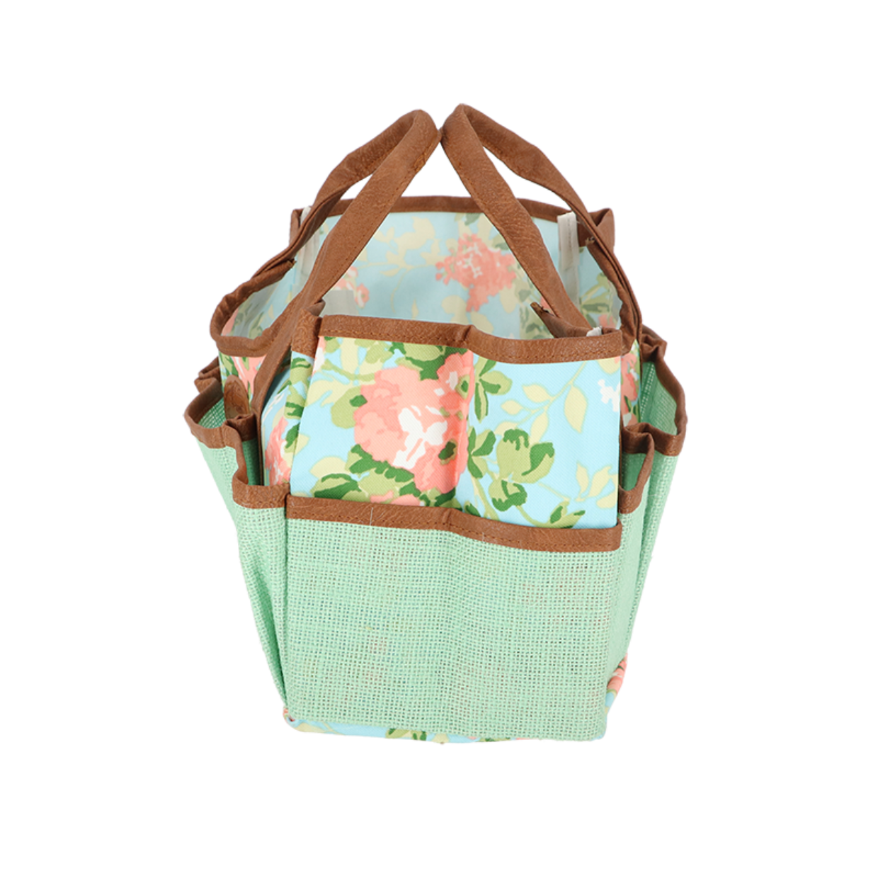 Esschert Design Roosprint/jute Tuingereedschapstas