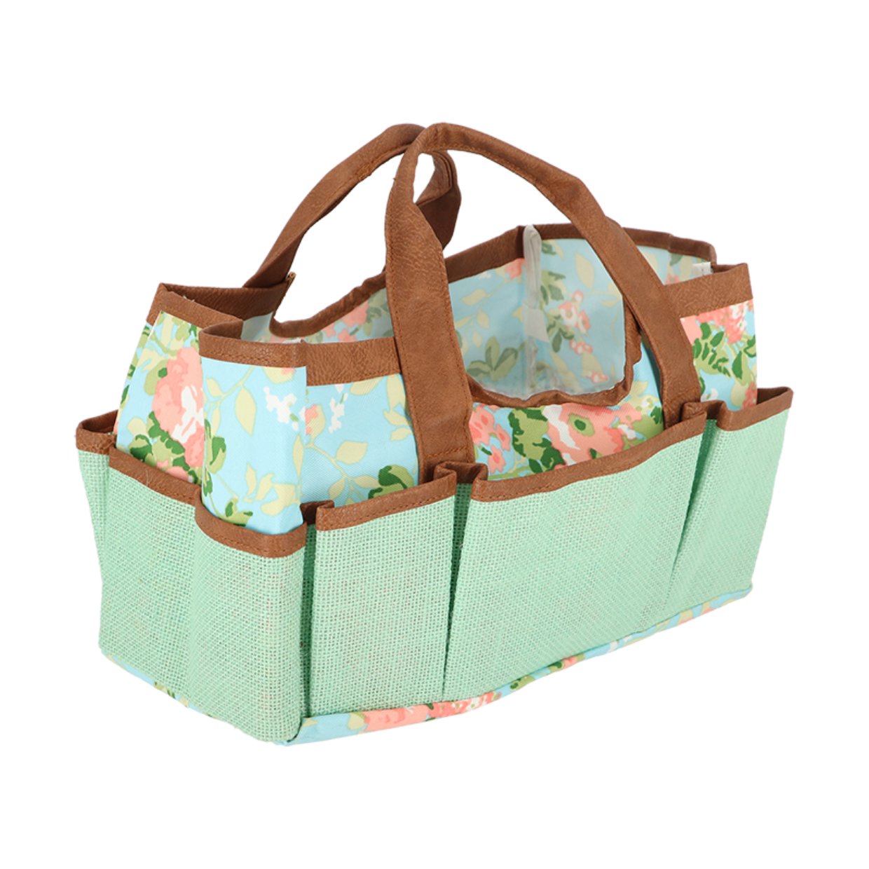 Esschert Design Roosprint/jute Tuingereedschapstas