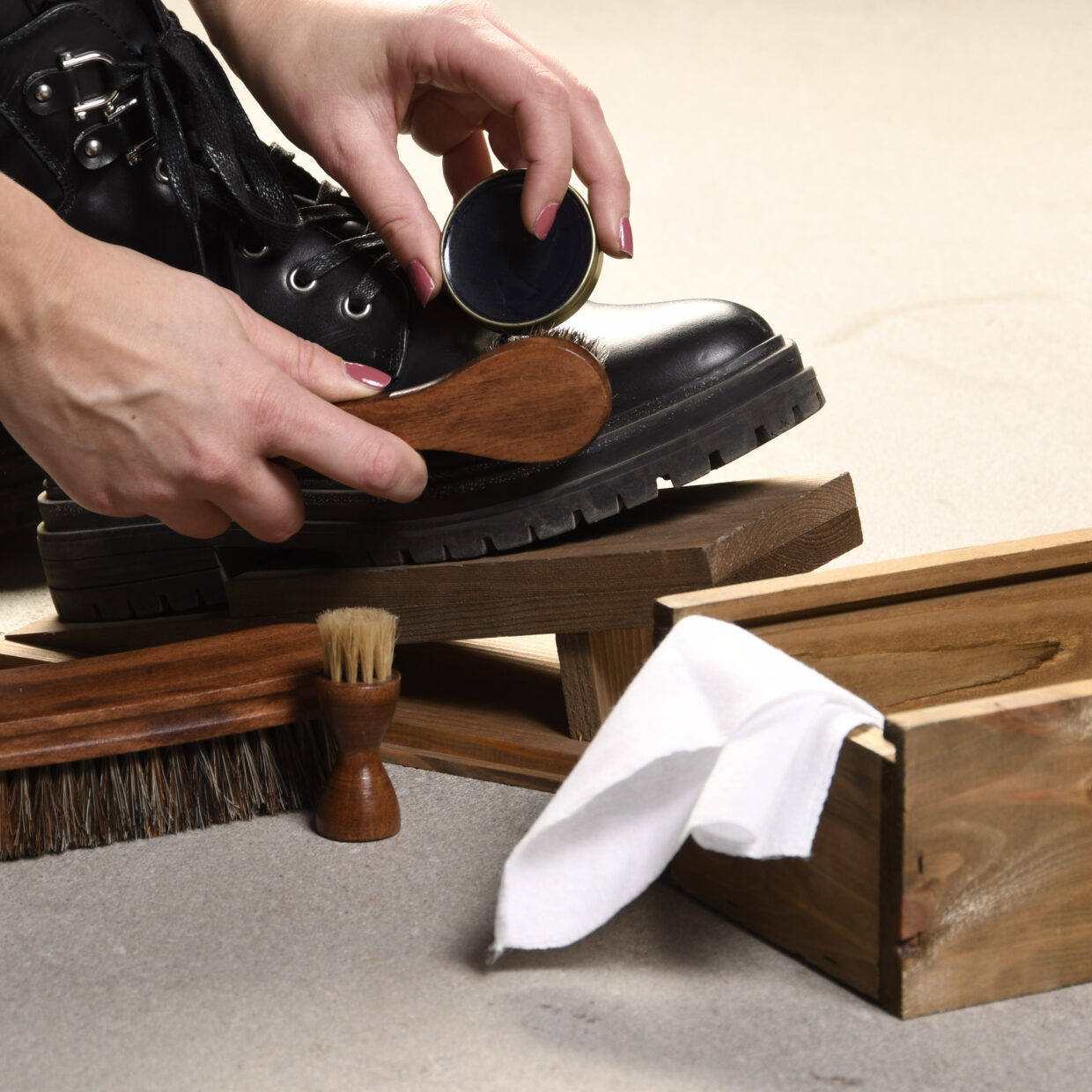 Esschert Design Schoenenpoetsset