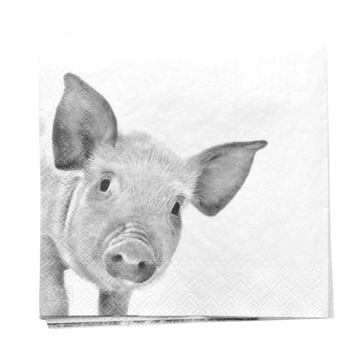 Esschert Design Servetten Boerderijdieren Z/w S