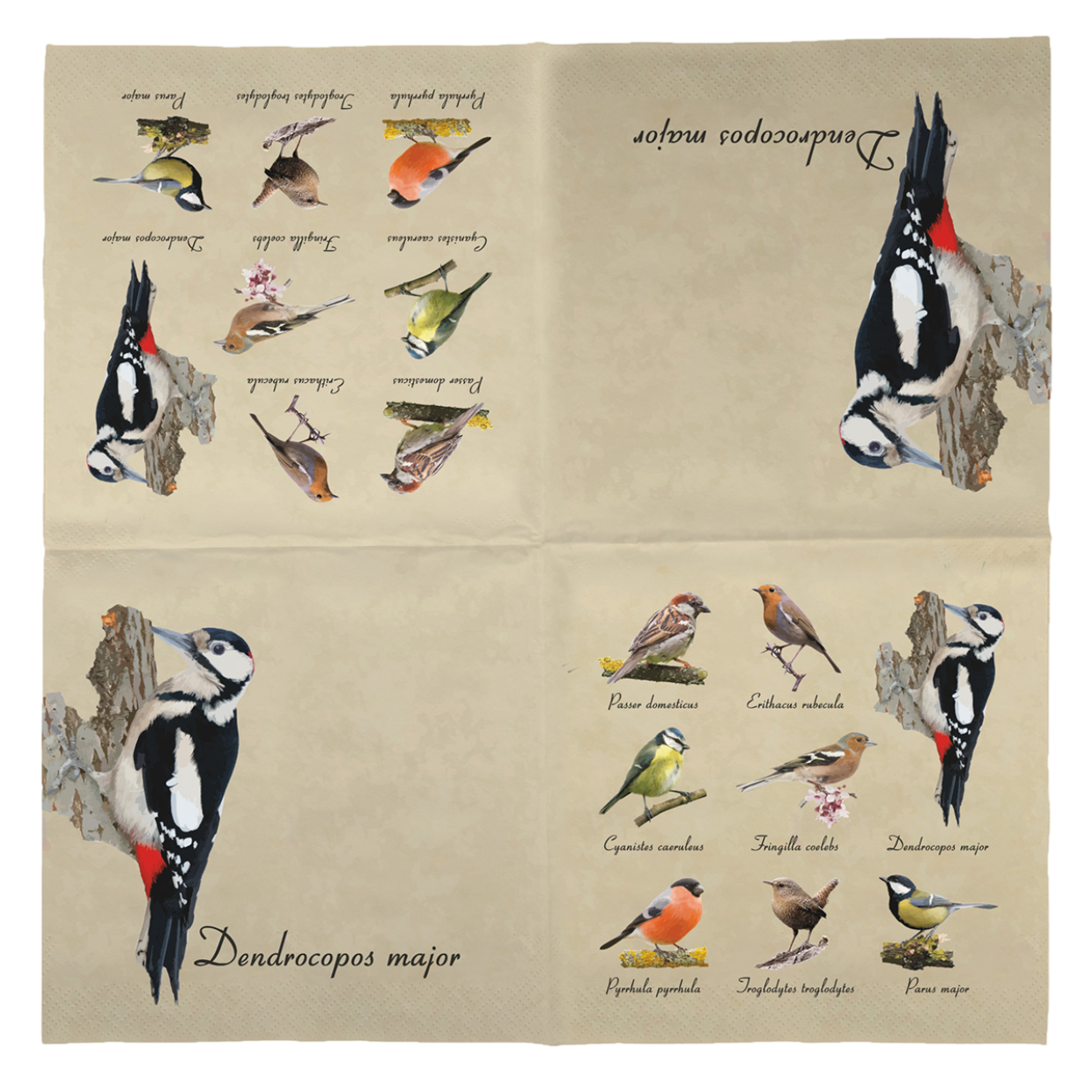 Esschert Design Servetten Vogels 33x33cm