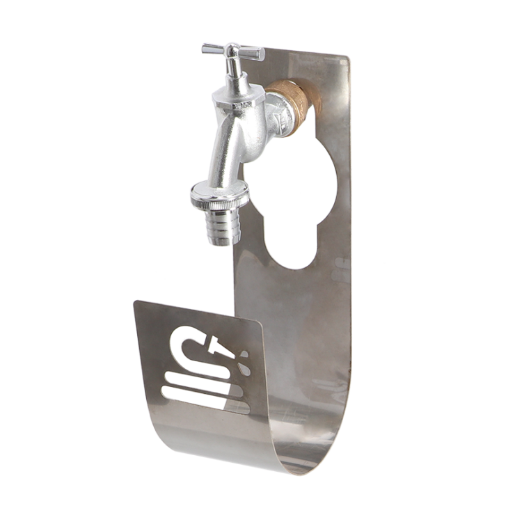 esschert design Slanghouder kraan roestvrij staal