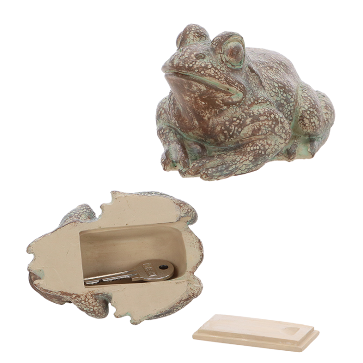 esschert design Sleutelverstopdoosje kikker