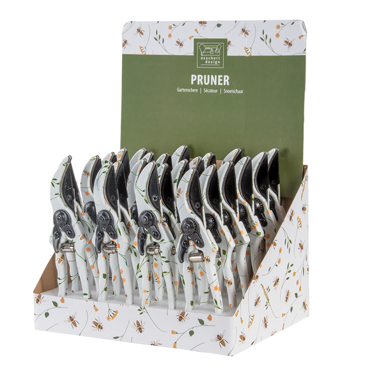 Esschert Design Snoeischaar Met Bijenprint