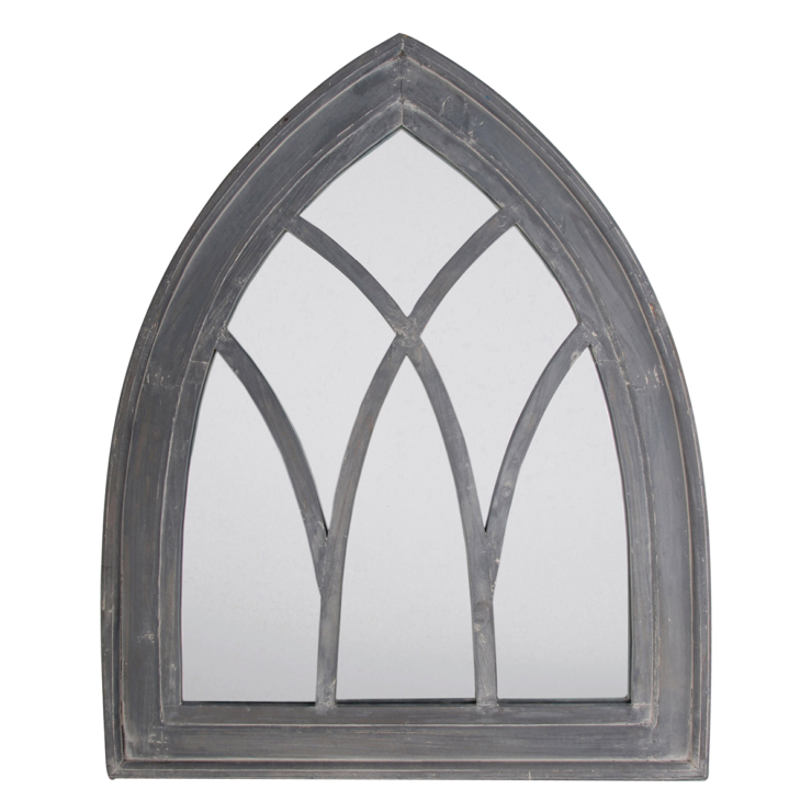 esschert design Spiegel gotisch grijs