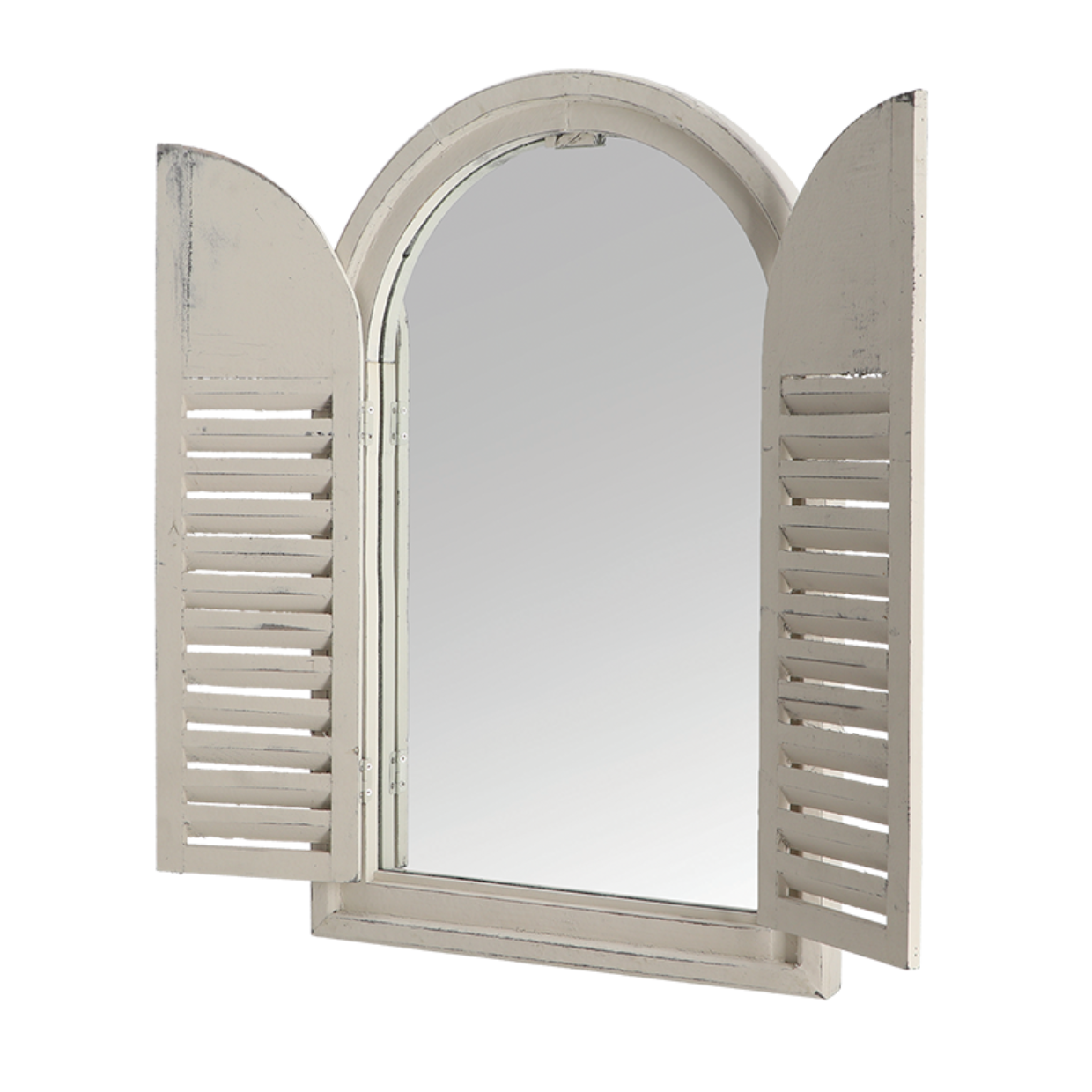 Esschert Design Spiegelkozijn Met Houten Deurtjes