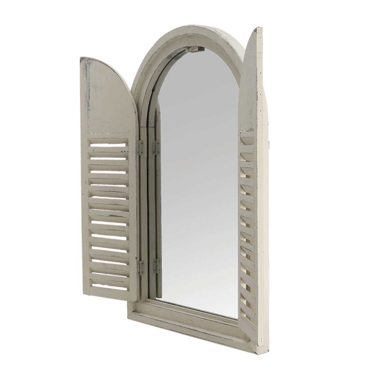 Esschert Design Spiegelkozijn Met Houten Deurtjes