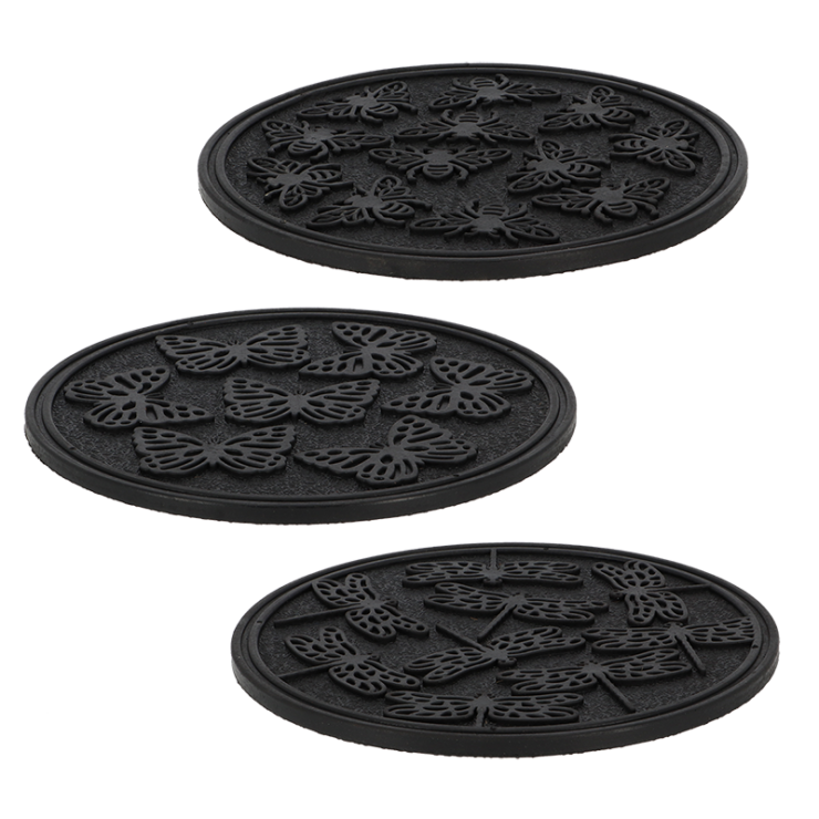 esschert design Staptegel rubber insecten