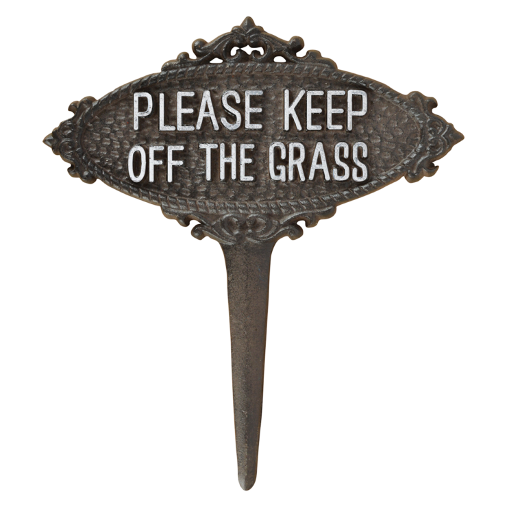 Esschert Design Steker "Keep Off The Grass"