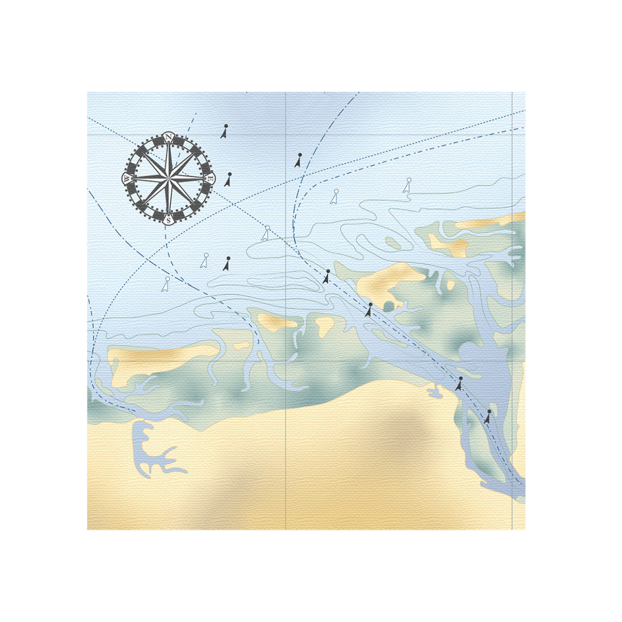 Esschert Design Strand Servetten 33x33cm