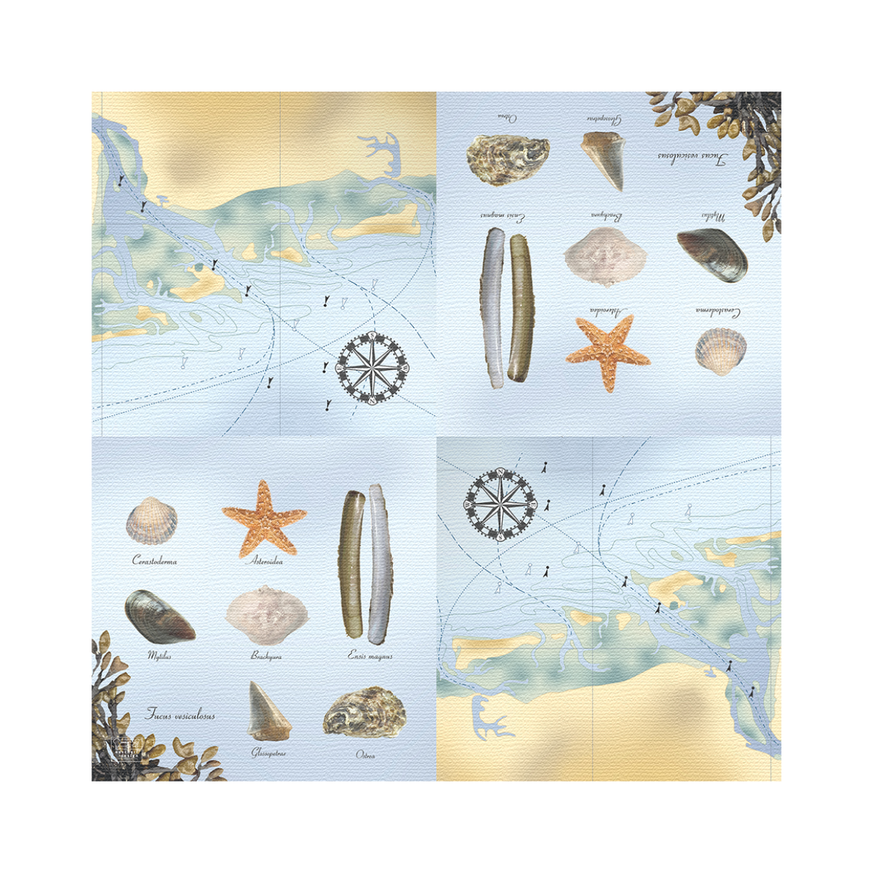 Esschert Design Strand Servetten 33x33cm