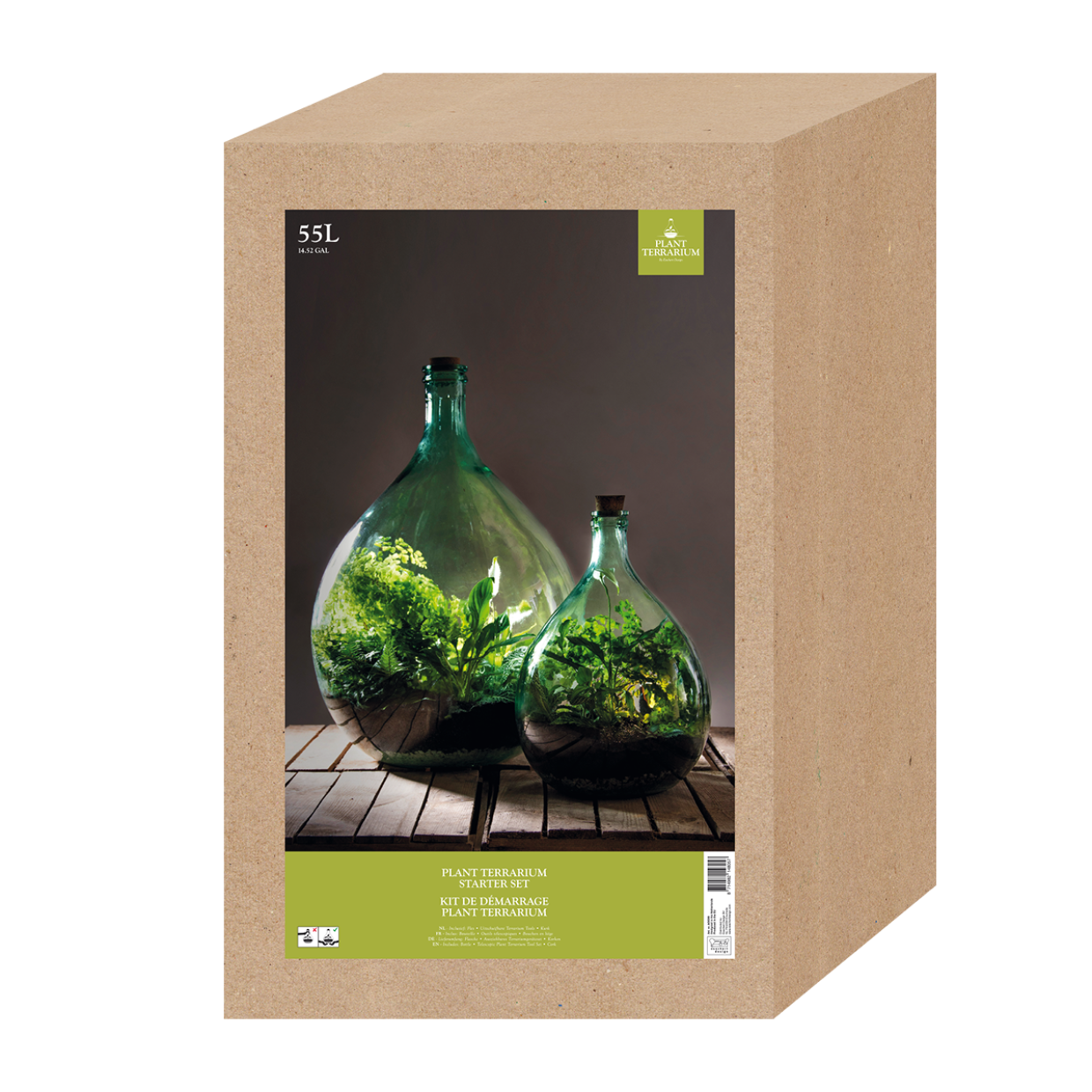 Esschert Design Terrariumfles 55 Liter Set