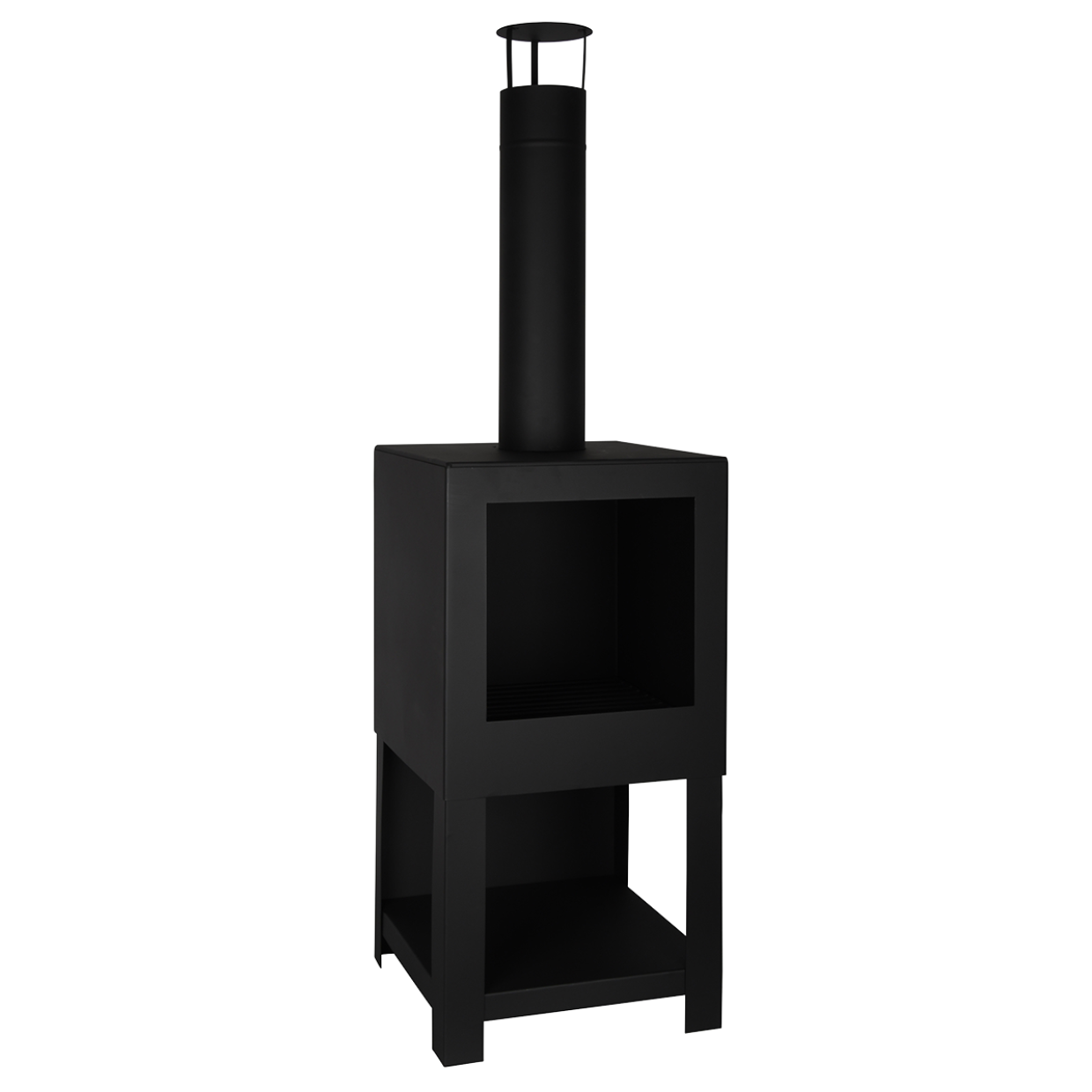 Esschert Design Terraskachel Met Houtopslag