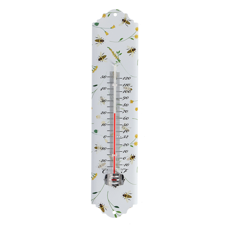 esschert design Thermometer met bijenprint