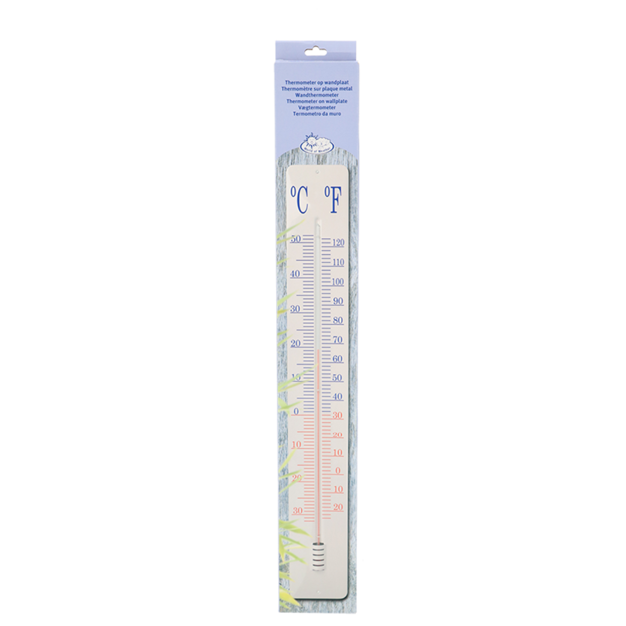 Esschert Design Thermometer Op Wandplaat 90 Cm