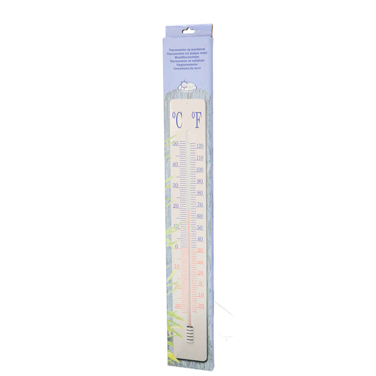 Esschert Design Thermometer Op Wandplaat 90 Cm