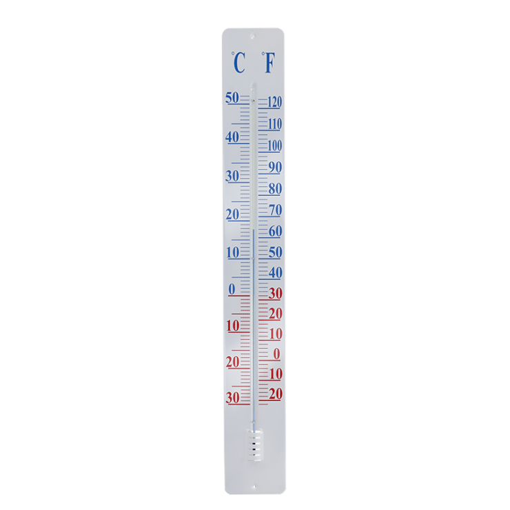 esschert design Thermometer op wandplaat 90 cm
