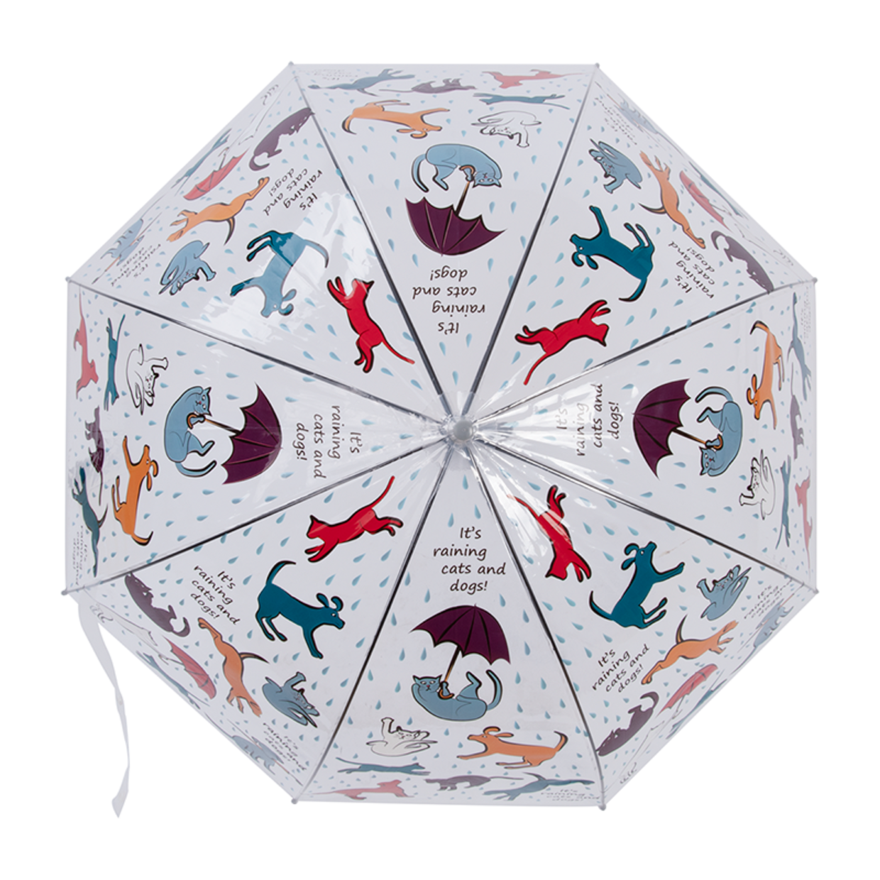 Esschert Design Transparante Paraplu Cats And Dogs