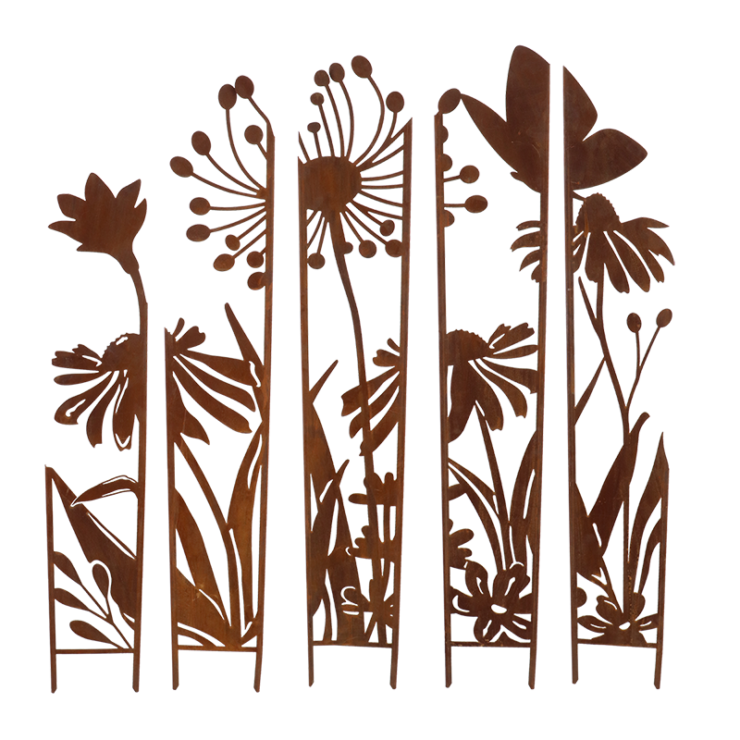 esschert design Trellis 5 delig bloemen S