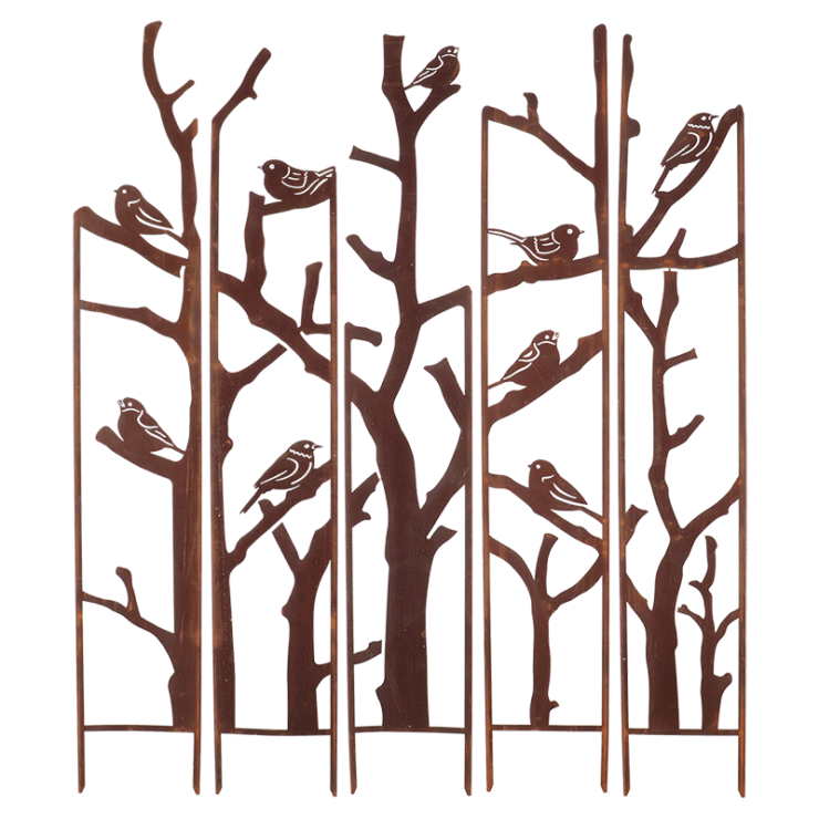 esschert design Trellis 5 delig vogels L