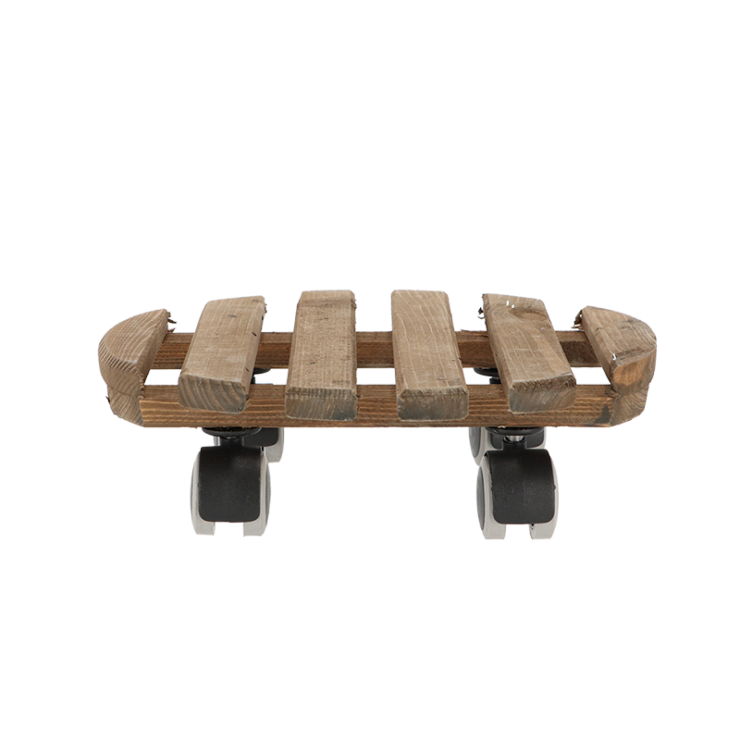 esschert design Trolleybruin rond indoor L