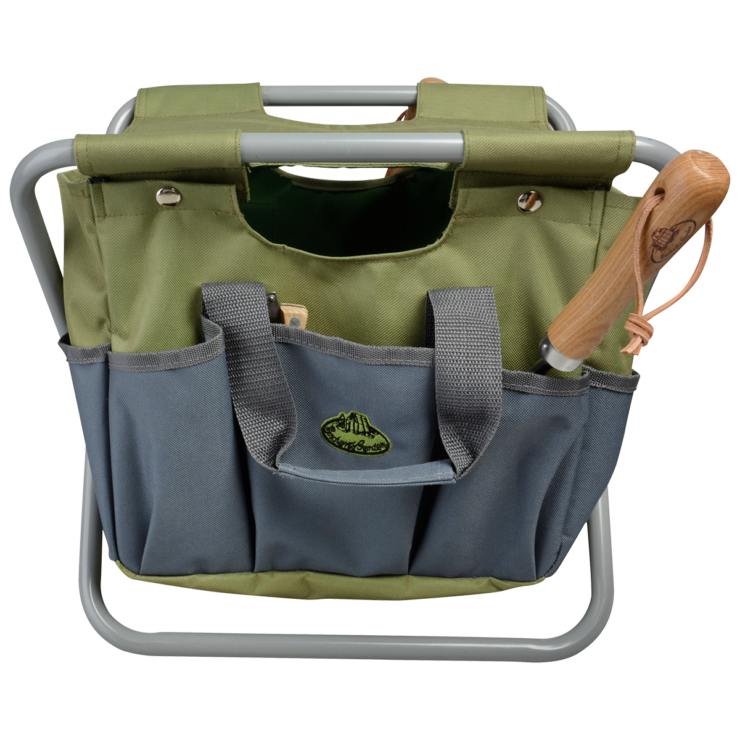 esschert design Tuingereedschapstoeltje grijs