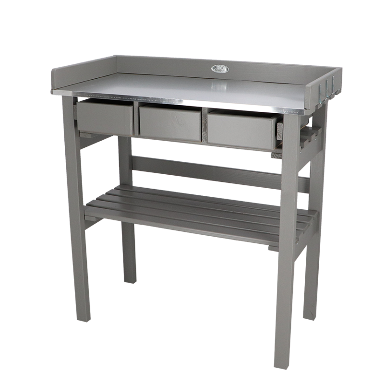 Esschert Design Tuinwerktafel Met Lades Grijs