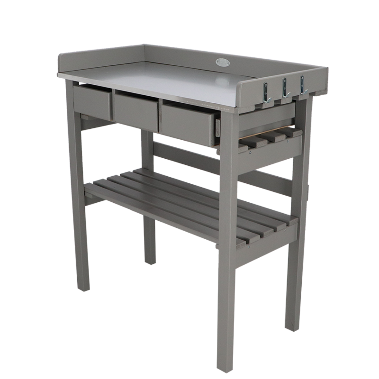 Esschert Design Tuinwerktafel Met Lades Grijs