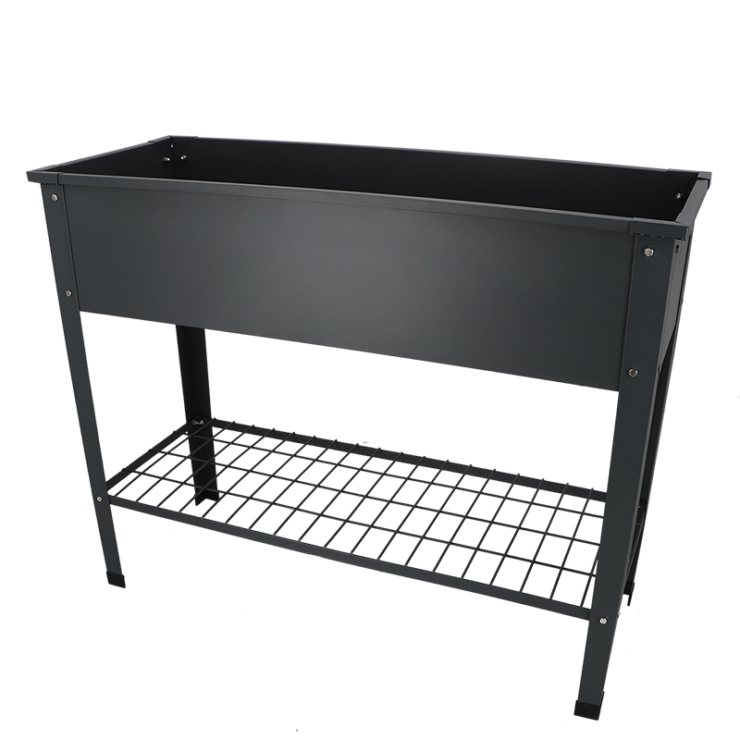 esschert design Verhoogde kweekbak metaal antrac. L