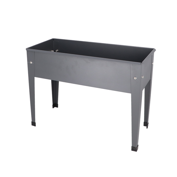 esschert design Verhoogde kweekbak metaal antrac. S