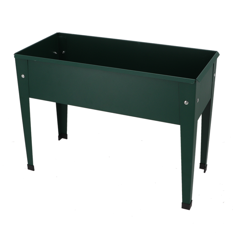 esschert design Verhoogde kweekbak metaal groen S