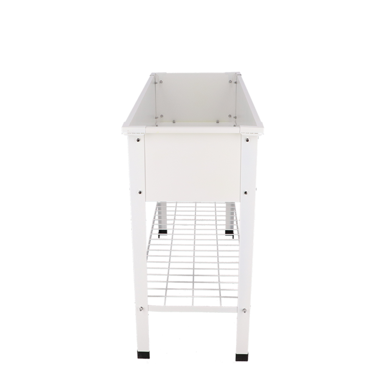 Esschert Design Verhoogde Kweekbak Metaal Wit L