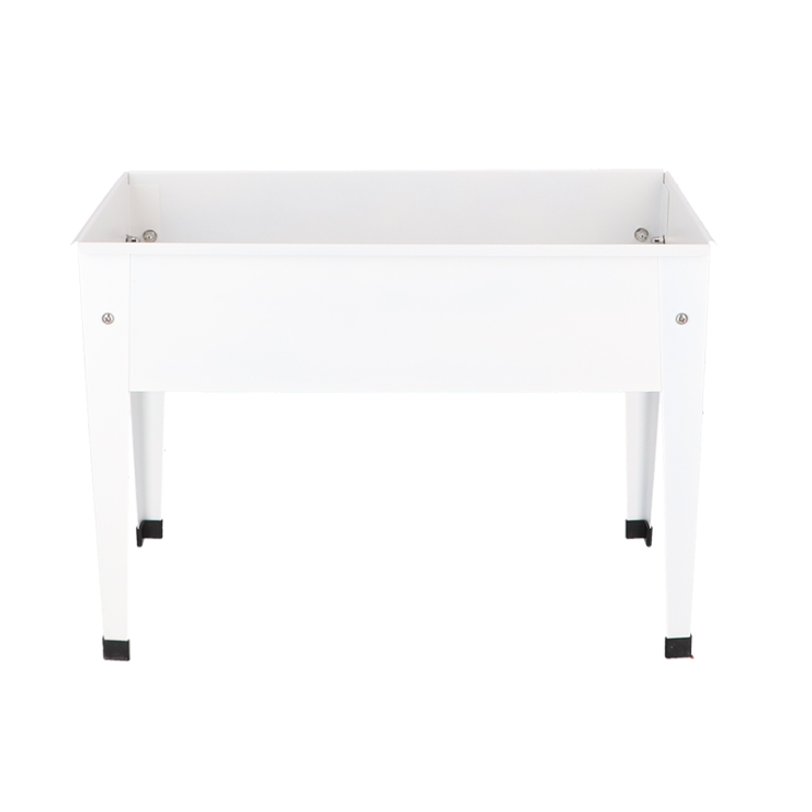 esschert design Verhoogde kweekbak metaal wit S