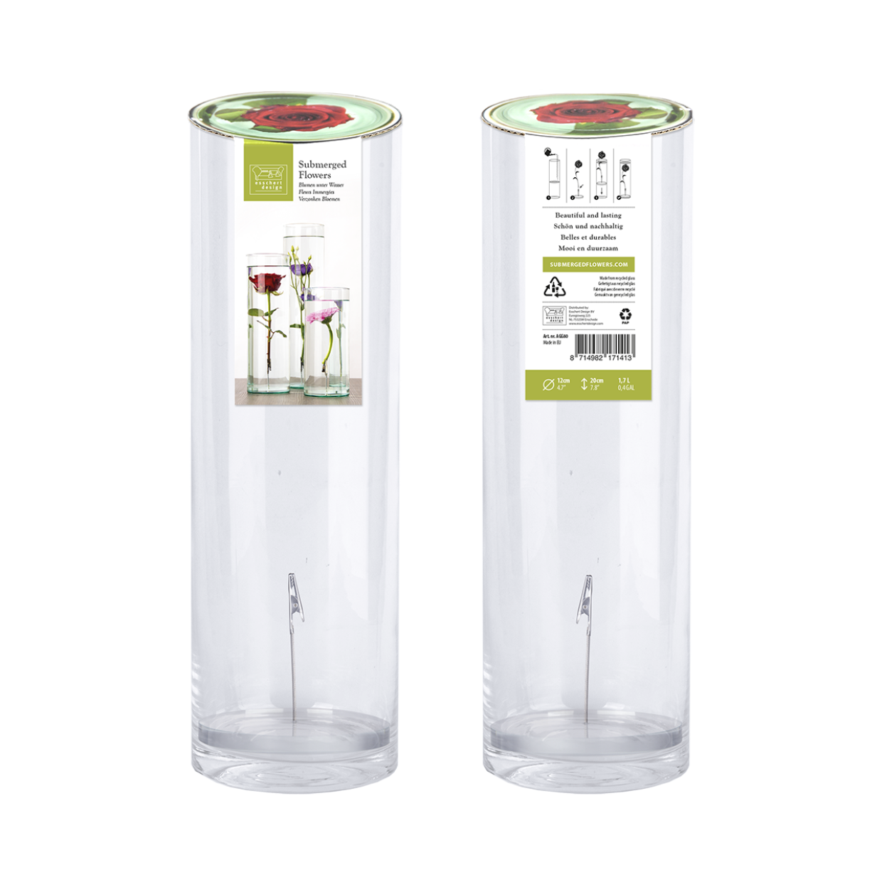 Esschert Design Verzonken Bloemen Vaas L