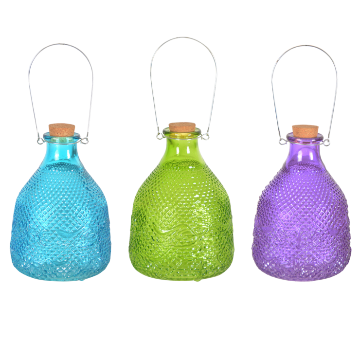 esschert design Vintage wespenpot ruitjesglas L