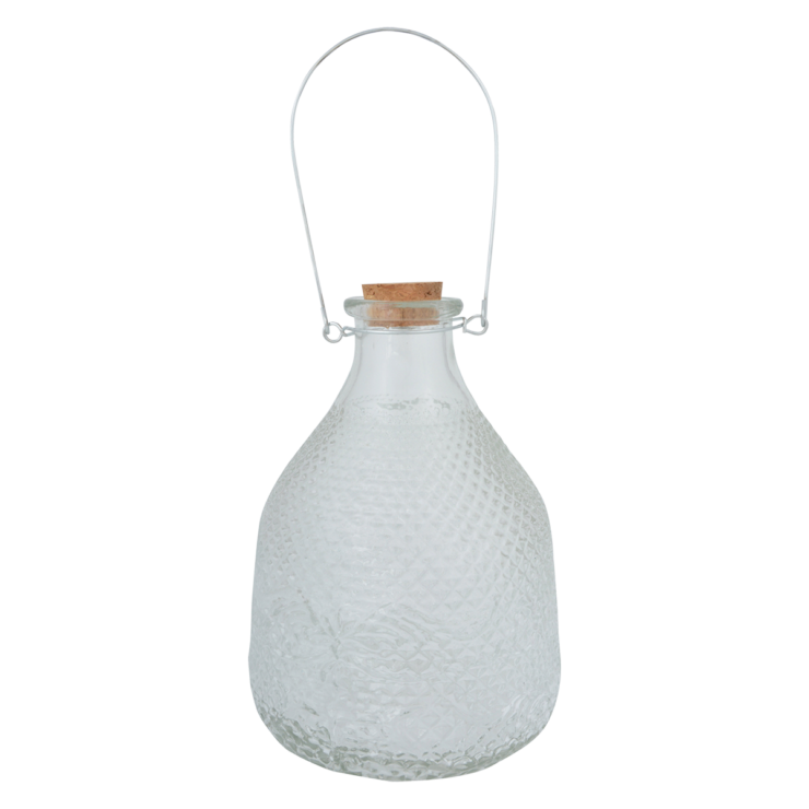 esschert design Vintage wespenpot ruitjesglas L