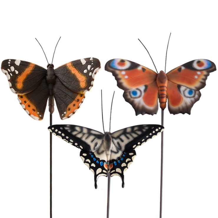 esschert design Vlinders op steker