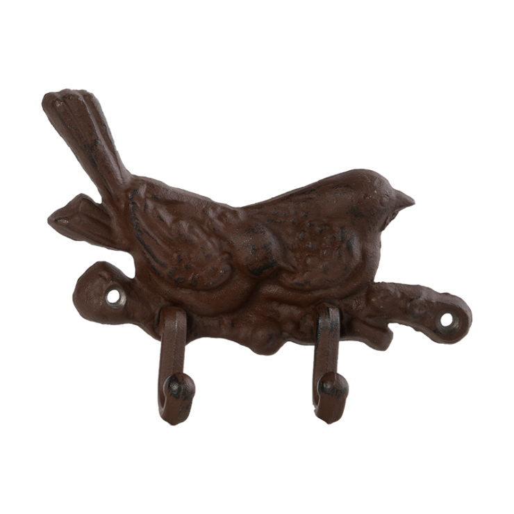 esschert design Vogel dubbele haak