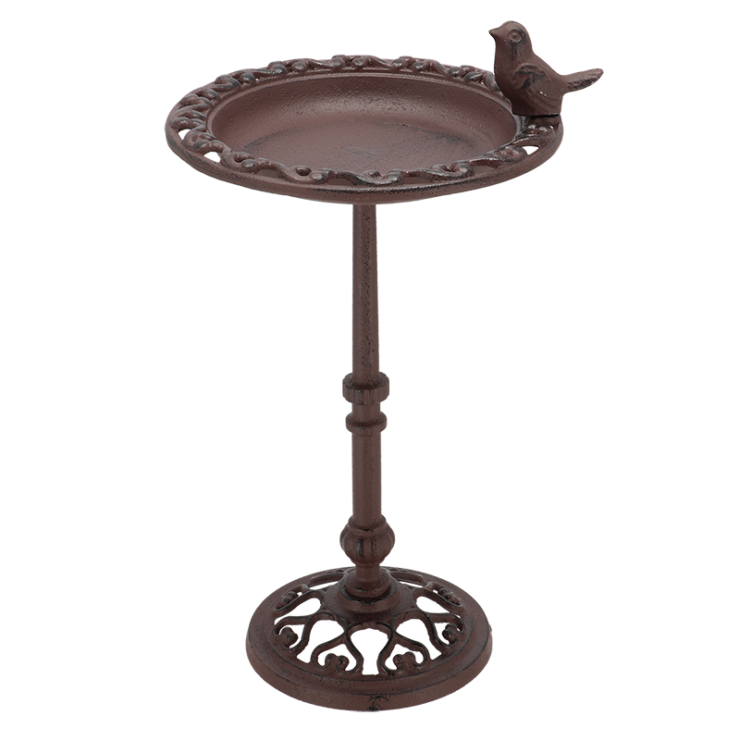 esschert design Vogelbad op hoge voet gietijzer