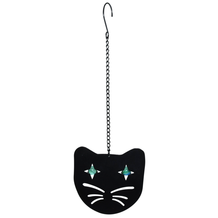 esschert design Vogelverschrikker zwarte kat