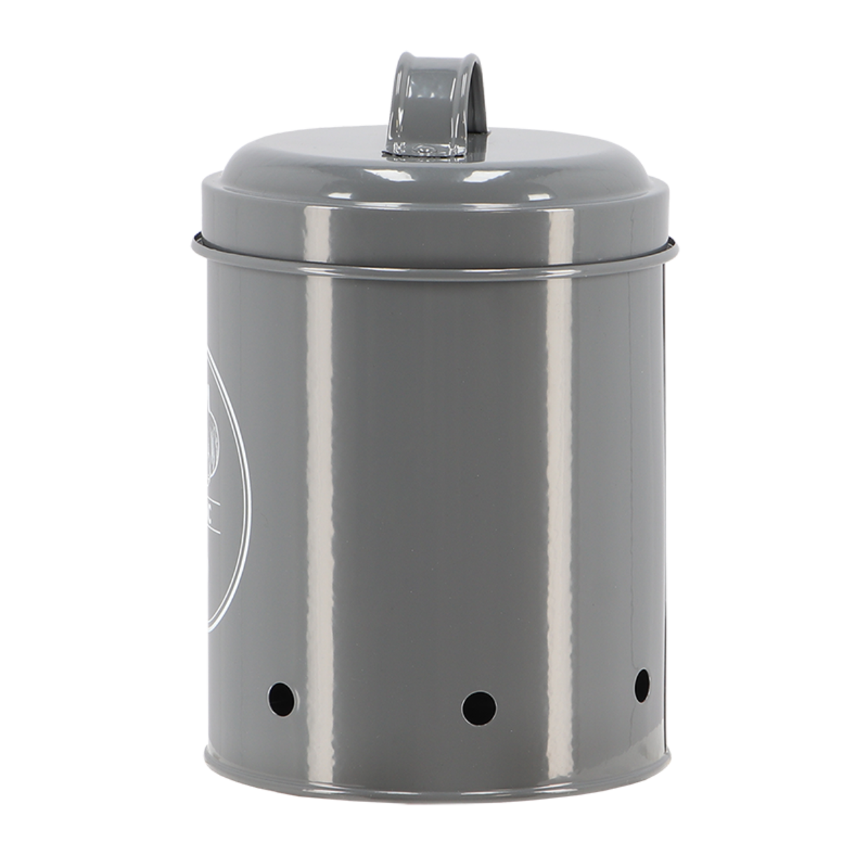 Esschert Design Voorraadblik Knoflook Antraciet